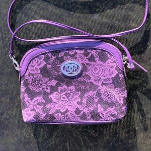 purple cross body sharif bag